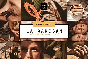 棕褐色复古胶片效果LR预设+APP预设 La Parisan Lightroom Preset