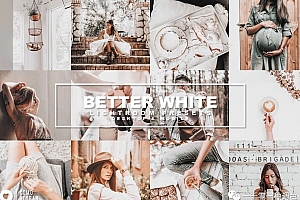 人像增强高级灰白色调Lightroom预设/移动APP预设