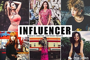 哑光柔和金色调人像后期LR预设