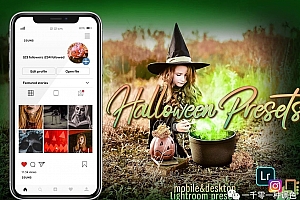 万圣节恐怖冷色调Lightroom预设