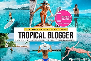 热带通透海景旅拍Lightroom预设+手机版APP预设