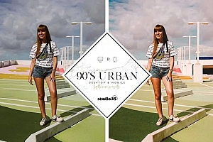 90年代城市旅拍电影怀旧色调预设+手机版预设  精选3款高级效果