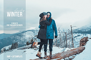 魔幻雪景冬季人像LiR预设+XMP预设