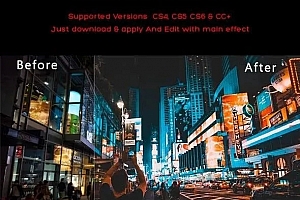 城市夜景街拍电影色调预设  精选20款高级效果