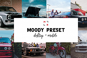 汽车摄影后期调色电影胶片感Lightroom预设+手机版LR预设