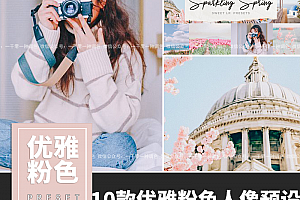 梦幻优雅粉色调人像Lightroom预设