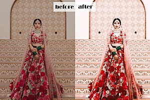 印度新娘电影婚礼Lightroom预设与移动LR预设