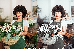 高级灰厚重暗色调人像调色Lightroom预设