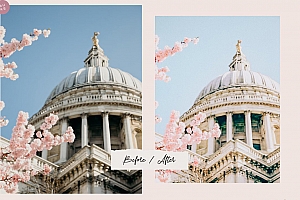 梦幻优雅粉色调人像Lightroom预设