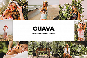 旅拍度假粉色调电影人像Lightroom预设及视频Vlog后期调色LUT预设