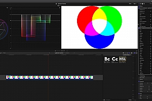 FCPX插件-仿LR色相饱和度白平衡色彩校正HSL视频调色插件
