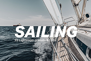 海景游轮旅行电影风光Lightroom预设及电影短视频调色LUT预设