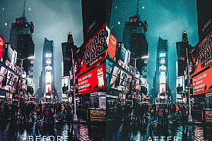 蓝绿色和橙色风格Lightroom预设