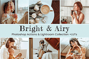 11个明亮清新通透人像后期调色Lightroom预设及视频调色LUT预设