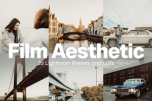 20个电影美学AI人工智能Lightroom预设和电影视频调色LUT预设