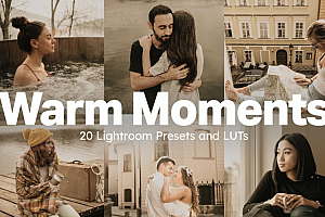 温暖胶片人像AI人工智能Lightroom预设及电影视频调色LUT预设