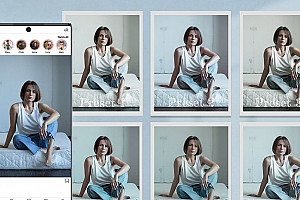 【调色预设】10款清淡奶油明亮通透自然美学生活方式人像旅拍摄影后期调色